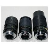 3 Camera Lenses, 2 Vivitar, 1 Mitakon 3 Camera Lenses, 2 Vivitar, 1 Mitakon