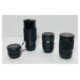 Camera lenses. 1 prime lens. 3 zoom. See pics! Camera lenses. 1 prime lens. 3 zoom. See pics!