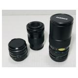 3 Albinar camera lenses. 3 Albinar camera lenses.