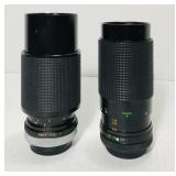 2 Zoom lenses. 1-Vivatar 75-205mm and 1Sakar