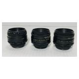 3 Helios lenses. One with minor damage. See pics! 3 Helios lenses. One with minor damage. See pics!