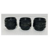 3 Helios lenses. One with minor damage. See pics!