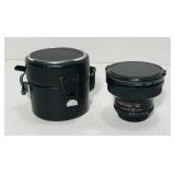 Vivitar wide angle lens. 20mm. Includes case. Vivitar wide angle lens. 20mm. Includes case.