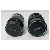 1 Soligor zoom lens 135mm, 1 Vivitar telephoto 1 Soligor zoom lens 135mm, 1 Vivitar telephoto