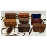 Lot of Vintage Camera Cases, Some have defects