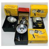 3 Kodak Flash Holders,1 Flashflex Flash Gun, Boxes 3 Kodak Flash Holders,1 Flashflex Flash Gun, Boxes
