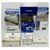 Olympus, Konica, Minolta Empty Boxes