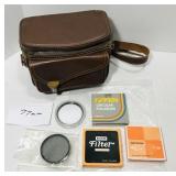 The Kam-ra bag and 77mm filters.