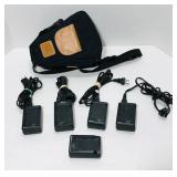 4 Nikon MH-18a and 1 Nikon MH-18 chargers. 4 4 Nikon MH-18a and 1 Nikon MH-18 chargers. 4