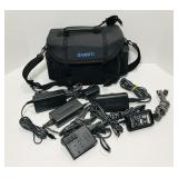Sony chargers. Ambico soft bag included. Sony chargers. Ambico soft bag included.