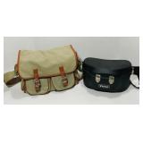 Vivitar hard case and large soft lens bag. Vivitar hard case and large soft lens bag.