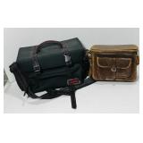 Vintage leather Gadget-bag. Large soft bag by Vintage leather Gadget-bag. Large soft bag by