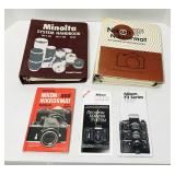 Minolta system handbook. Nikon F handbook. Nikon