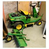 John Deere Riding Mower w/ JD Thatcher, 32" Deck, John Deere Riding Mower w/ JD Thatcher, 32" Deck,