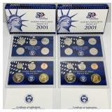 2 Sets of 2001 US Mint Proof Sets, State Quarters 2 Sets of 2001 US Mint Proof Sets, State Quarters