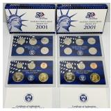 2 Sets of 2001 US Mint Proof Sets, State Quarters