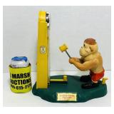 Muscles Tyrone Play-n-Save Bank, Works, Good Cond