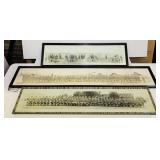 3 Old Military Framed Photos, 47", 39", 32" Long 3 Old Military Framed Photos, 47", 39", 32" Long