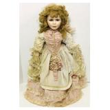 Large Porcelain face doll, Has Signed and Numbered Large Porcelain face doll, Has Signed and Numbered