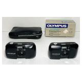 2 Olympus Stylus 35mm Cameras, 1 in box, Both in 2 Olympus Stylus 35mm Cameras, 1 in box, Both in
