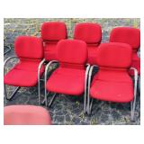 6 Matching office chairs. 6 Matching office chairs.