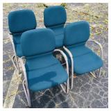 4 office chairs. 4 office chairs.