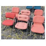 6 office chairs. 6 office chairs.