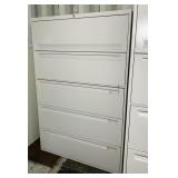 Steelcase 5 Drawer Cabinet, Top Drawer flips up,