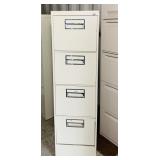 (5) 4 Drawer File Cabinets, locked with no key, (5) 4 Drawer File Cabinets, locked with no key,