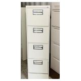 (5) 4 Drawer File Cabinets, locked with no key,