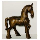 Carved Wooden Horse, 18" High x 14"