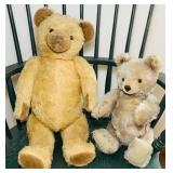 2 Old Bears, Both have Joints on Arms and Legs,