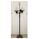 Old Floor Lamp, Looks to be Painted Brass, Old Floor Lamp, Looks to be Painted Brass,