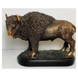 Wild Buffalo Sculpture, Heavy, Copper Coated