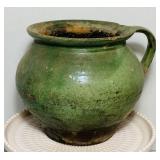 Antique Green Glazed Pottery, Possibly a Chamber