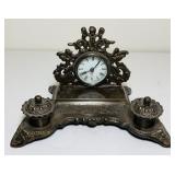 Brass Ink Well with Clock, All Made in India