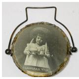 Antique 6" Glass Picture Frame, Thick Glass, Neat Antique 6" Glass Picture Frame, Thick Glass, Neat