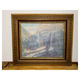 Cumberland Gap And Farm Print by W Yarnell 1976, Cumberland Gap And Farm Print by W Yarnell 1976,