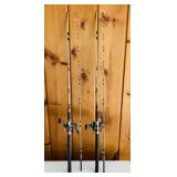 2 Salmon Rods and Reels, Daiwa Sealine 47H, Danco 2 Salmon Rods and Reels, Daiwa Sealine 47H, Danco
