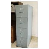 4 Drawer File Cabinet, Sears Brand, 15" x 25" d x