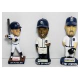 3 Detroit Tiger Bobble Heads, 8 "