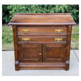 Old Cabinet, 2 Drawers, Bottom Doors Open, Good, Old Cabinet, 2 Drawers, Bottom Doors Open, Good,