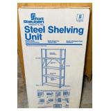 NOS Steel Shelving Unit, 36"w x 19"d x 70" h