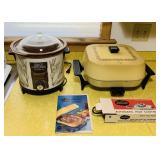 Crock Pot by Hamilton Beach, Sunbeam Electric Fry