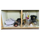 Cabinet Full of Various Kitchen Items