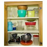 Cabinet Full of Tupperware and Others