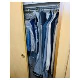 Closet full of size 46 Sport Coats, Tux and