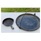 14" Cast Iton Griddle w/Handle, Can