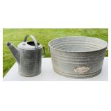 DeLuxe Galvanized Metal Tub, Great Condition,