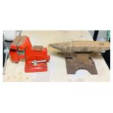 Wilton 3.5" Jaw Vice and Anvil, 11.25" long x